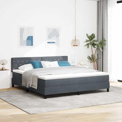 INLIFE Boxspringbett mit Matratze Dunkelgrau 180 x 200 cm Samt,Möbel,Betten & Zubehör,Betten & Bettgestelle,Grau,71.08 KG,3342603 INLIFE Boxspringbett mit Matratze Dunkelgrau 180 x 200 cm Samt,Möbel,Betten & Zubehör,Betten & Bettgestelle,Grau,71.08 KG,3342603 von INLIFE