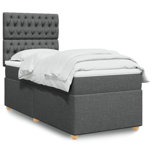 INLIFE Boxspringbett mit Matratze Dunkelgrau 80x200 cm Stoff,Möbel,Betten & Zubehör,Betten & Bettgestelle,Grau,63.12 KG,3293415 INLIFE Boxspringbett mit Matratze Dunkelgrau 80x200 cm Stoff,Möbel,Betten & Zubehör,Betten & Bettgestelle,Grau,63.12 KG,3293415 von INLIFE