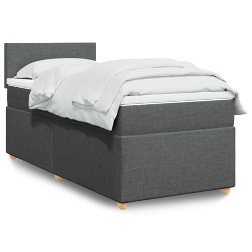 INLIFE Boxspringbett mit Matratze Dunkelgrau 90x190 cm Stoff,Möbel,Betten & Zubehör,Betten & Bettgestelle,Grau,60.98 KG,3286529 INLIFE Boxspringbett mit Matratze Dunkelgrau 90x190 cm Stoff,Möbel,Betten & Zubehör,Betten & Bettgestelle,Grau,60.98 KG,3286529 von INLIFE