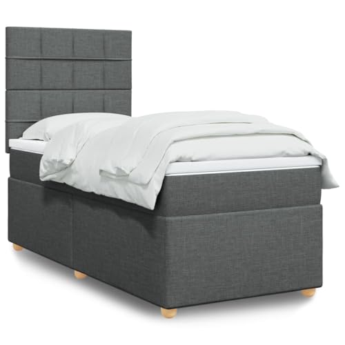 INLIFE Boxspringbett mit Matratze Dunkelgrau 90x200 cm Stoff,Möbel,Betten & Zubehör,Betten & Bettgestelle,Grau,67.4 KG,3291164 INLIFE Boxspringbett mit Matratze Dunkelgrau 90x200 cm Stoff,Möbel,Betten & Zubehör,Betten & Bettgestelle,Grau,67.4 KG,3291164 von INLIFE
