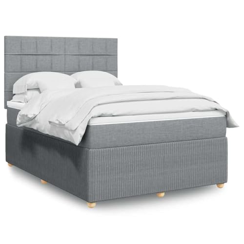 INLIFE Boxspringbett mit Matratze Hellgrau 140x190 cm Stoff,Möbel,Betten & Zubehör,Betten & Bettgestelle,Grau,94.98 KG,3294351 INLIFE Boxspringbett mit Matratze Hellgrau 140x190 cm Stoff,Möbel,Betten & Zubehör,Betten & Bettgestelle,Grau,94.98 KG,3294351 von INLIFE