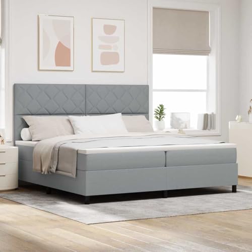 INLIFE Boxspringbett mit Matratze Hellgrau 200 x 200 cm Stoff,Möbel,Betten & Zubehör,Betten & Bettgestelle,Hellgrau,91.68 KG,3339490 INLIFE Boxspringbett mit Matratze Hellgrau 200 x 200 cm Stoff,Möbel,Betten & Zubehör,Betten & Bettgestelle,Hellgrau,91.68 KG,3339490 von INLIFE
