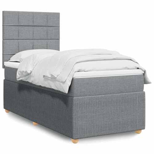INLIFE Boxspringbett mit Matratze Hellgrau 90x190 cm Stoff,Möbel,Betten & Zubehör,Betten & Bettgestelle,Grau,65.58 KG,3291911 INLIFE Boxspringbett mit Matratze Hellgrau 90x190 cm Stoff,Möbel,Betten & Zubehör,Betten & Bettgestelle,Grau,65.58 KG,3291911 von INLIFE