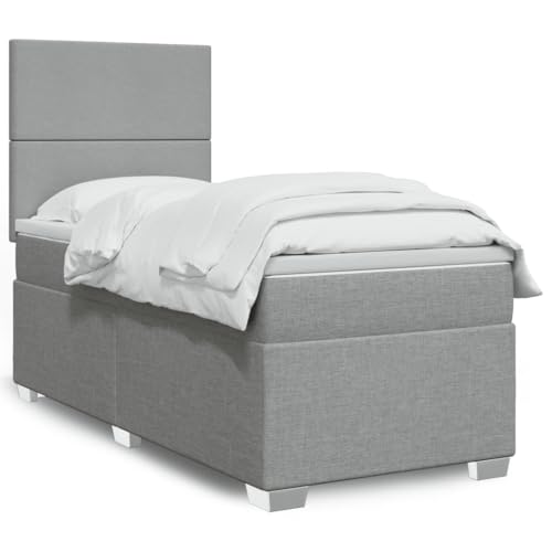 INLIFE Boxspringbett mit Matratze Hellgrau 90x190 cm Stoff,Möbel,Betten & Zubehör,Betten & Bettgestelle,Grau,65.96 KG,3292636 INLIFE Boxspringbett mit Matratze Hellgrau 90x190 cm Stoff,Möbel,Betten & Zubehör,Betten & Bettgestelle,Grau,65.96 KG,3292636 von INLIFE