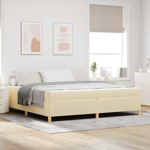 INLIFE Boxspringbett mit Matratze Weiß und Creme 200 x 200 cm Stoff,Möbel,Betten & Zubehör,Betten & Bettgestelle,Creme,62.2 KG,3398967 INLIFE Boxspringbett mit Matratze Weiß und Creme 200 x 200 cm Stoff,Möbel,Betten & Zubehör,Betten & Bettgestelle,Creme,62.2 KG,3398967 von INLIFE