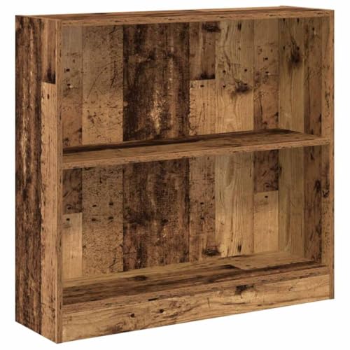 INLIFE Bücherregal Altholz-Optik 80x24x76cm Holzwerkstoff,Möbel,Regalsysteme,Bücherregale & Bücherschränke,Braun,12.4 KG,857833 von INLIFE
