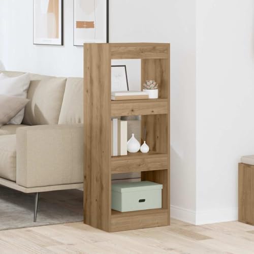 INLIFE Bücherregal Eiche handwerklich 40 x 30 x 103 cm Holzwerkstoff,Möbel,Regalsysteme,Bücherregale & Bücherschränke,Braun,14.53 KG,880454 von INLIFE