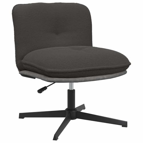 INLIFE Bürodrehstuhl Dunkelgrau Gelockter wollähnlicher Stoff,Möbel,Stühle,Grau,12.89 KG,4105386 von INLIFE
