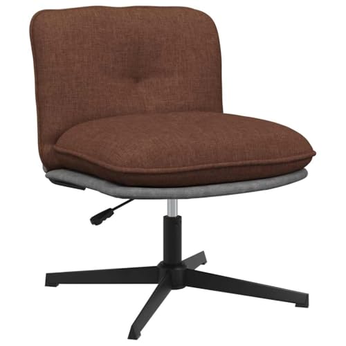 INLIFE Bürostuhl Drehbar Braun Stoff,Möbel,Stühle,Braun,12.89 KG,4105392 von INLIFE