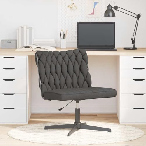 INLIFE Bürostuhl Drehbar Dunkelgrau Stoff,Möbel,Stühle,Grau,12.26 KG,4105402 von INLIFE