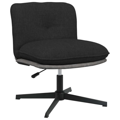 INLIFE Bürostuhl Drehbar Schwarz Stoff,Möbel,Stühle,Schwarz,12.89 KG,4105394 von INLIFE
