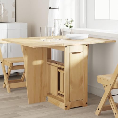 INLIFE Butterfly-Esstisch Klappbar Corona Wachsbraun Massivholz Kiefer,Möbel,Tische,Esstische,Braun,19.7 KG,4013433 von INLIFE