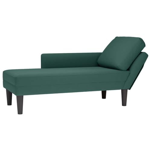 INLIFE Chaiselongue mit Kissen und Rechter Armlehne Dunkelgrün Samt,Möbel,Stühle,Chaiselongues,Grün,16.7 KG,4009809 INLIFE Chaiselongue mit Kissen und Rechter Armlehne Dunkelgrün Samt,Möbel,Stühle,Chaiselongues,Grün,16.7 KG,4009809 von INLIFE