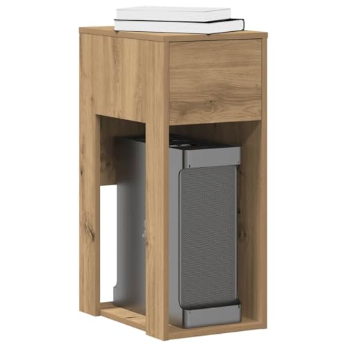INLIFE Computerschrank mit Schublade Artisan-Eiche 30x44x74 cm,Möbel,Büromöbel,Schreibtische,Braun,13.15 KG,858739 von INLIFE