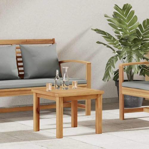 INLIFE Couchtisch Braun 45 x 45 x 36 cm Teak-Massivholz,Möbel,Gartenmöbel,Gartentische,Braun,5.24 KG,42002297 von INLIFE