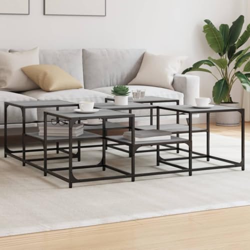 INLIFE Couchtisch Grau Sonoma 121x121x40 cm Holzwerkstoff,Möbel,Tische,Ziertische,Couchtische,Grau,26.25 KG,839071 INLIFE Couchtisch Grau Sonoma 121x121x40 cm Holzwerkstoff,Möbel,Tische,Ziertische,Couchtische,Grau,26.25 KG,839071 von INLIFE