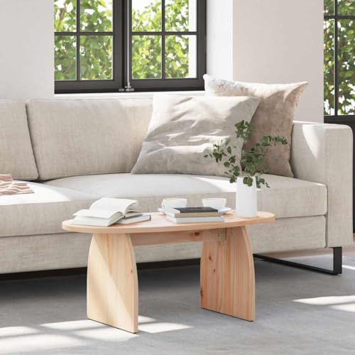 INLIFE Couchtisch Natur 80 x 40 x 35 cm Massivholz Kiefer,Möbel,Tische,Ziertische,Couchtische,Braun,5.8 KG,873532 von INLIFE