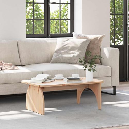 INLIFE Couchtisch Natur 80 x 50 x 31 cm Massivholz Kiefer,Möbel,Tische,Ziertische,Couchtische,Braun,6.7 KG,873517 von INLIFE