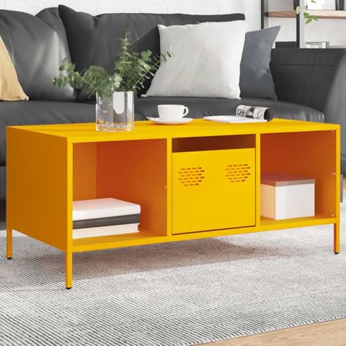 INLIFE Couchtisch Senfgelb 101,5x50x43,5 cm Kaltgewalzter Stahl,Möbel,Tische,Ziertische,Couchtische,Gelb,21.51 KG,851277 INLIFE Couchtisch Senfgelb 101,5x50x43,5 cm Kaltgewalzter Stahl,Möbel,Tische,Ziertische,Couchtische,Gelb,21.51 KG,851277 von INLIFE