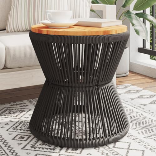 INLIFE Couchtisch mit Drahtgestell Schwarz Ø 45x44 cm Akazienholz,Möbel,Gartenmöbel,Gartentische,Schwarz,7.4 KG,365637 INLIFE Couchtisch mit Drahtgestell Schwarz Ø 45x44 cm Akazienholz,Möbel,Gartenmöbel,Gartentische,Schwarz,7.4 KG,365637 von INLIFE