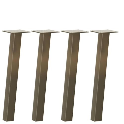 INLIFE Couchtischbeine 4 STK. Naturstahl 30 cm Stahl,Möbel,Tischzubehör,Tischbeine,Braun,3.52 KG,4012487 von INLIFE