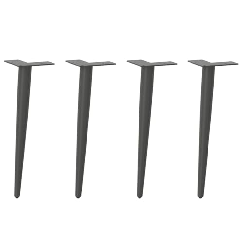INLIFE Couchtischbeine Konische Form 4 STK. Anthrazit 42-43 cm Stahl,Möbel,Tischzubehör,Tischbeine,Anthrazit,3.54 KG,4012514 von INLIFE