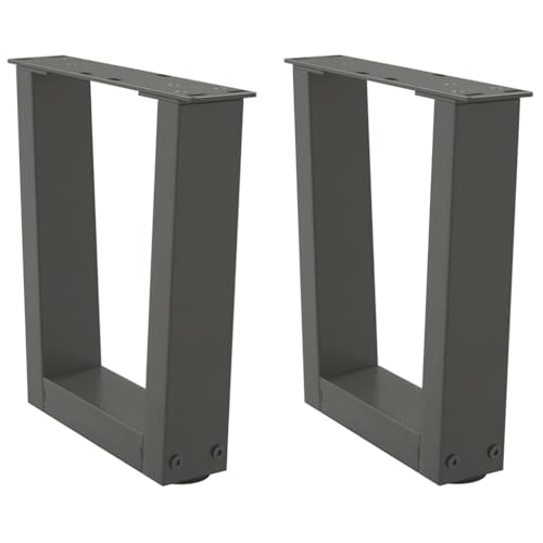 INLIFE Couchtischbeine V-Form 2 Stück Anthrazit 30x(30-31,3) cm Stahl,Möbel,Tischzubehör,Tischbeine,Anthrazit,4.26 KG,4012602 von INLIFE