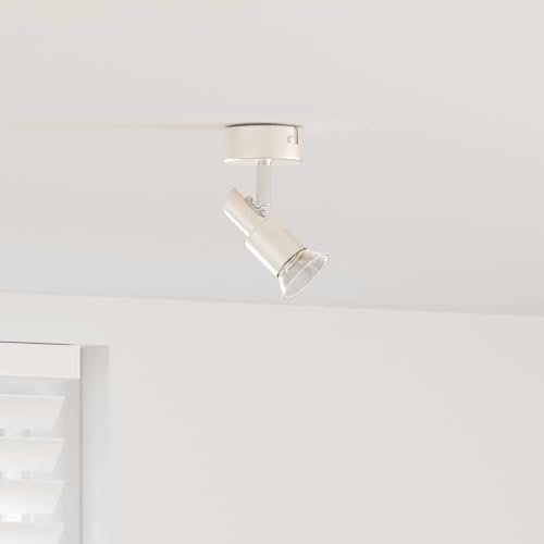 INLIFE Deckenstrahler Gebürstetes Nickel 8 x 8 x 10.5 cm Stahl,Heim & Garten,Beleuchtung,Flutlichter & Spotleuchten,Nickel,0.25 KG,4108206 von INLIFE