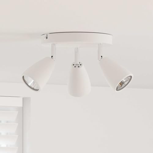 INLIFE Deckenstrahler Weiß 19 x 19 x 14.5 cm Stahl,Heim & Garten,Beleuchtung,Flutlichter & Spotleuchten,Weiß,0.75 KG,4108214 von INLIFE