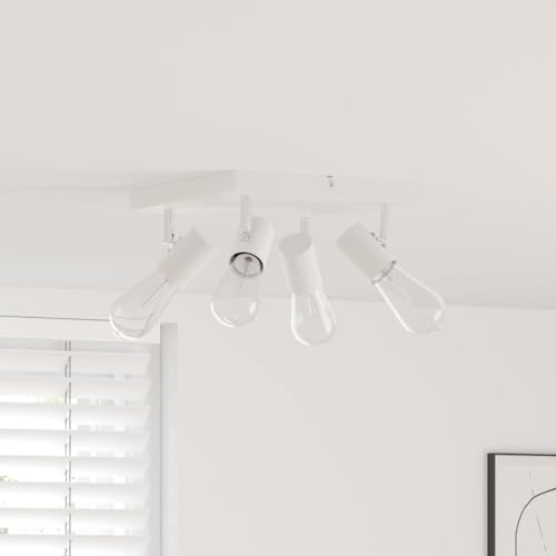 INLIFE Deckenstrahler Weiß 26.5 x 26 x 11.5 cm Stahl,Heim & Garten,Beleuchtung,Flutlichter & Spotleuchten,Weiß,1.35 KG,4108186 von INLIFE