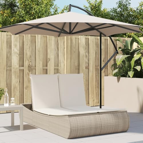 INLIFE Doppel-Sonnenliege mit Auflagen Beige Poly Rattan,Möbel,Gartenmöbel,Gartensitzmöbel,Sonnenliegen,Beige,27.14 KG,368094 INLIFE Doppel-Sonnenliege mit Auflagen Beige Poly Rattan,Möbel,Gartenmöbel,Gartensitzmöbel,Sonnenliegen,Beige,27.14 KG,368094 von INLIFE