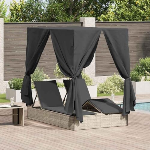 INLIFE Doppelte Sonnenliege mit Dach Hellgrau 205 x 129 x 200 cm,Möbel,Gartenmöbel,Gartenbetten,Hellgrau,44 KG,3376132 INLIFE Doppelte Sonnenliege mit Dach Hellgrau 205 x 129 x 200 cm,Möbel,Gartenmöbel,Gartenbetten,Hellgrau,44 KG,3376132 von INLIFE