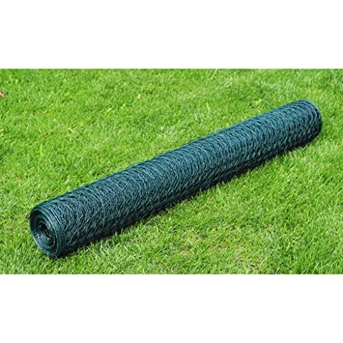 INLIFE Drahtzaun mit PVC-Beschichtung 25x0,75 m Grün,Heimwerkerbedarf,Hauseinzäunung,Zaunfelder,Grün,4.2 KG,140411 von INLIFE
