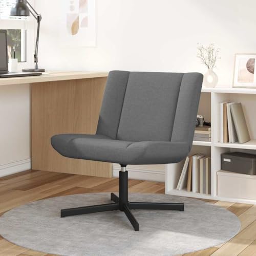 INLIFE Drehstuhl Dunkelgrau 63 x 75 x 76 cm Stoff,Möbel,Stühle,Grau,12.3 KG,42007326 von INLIFE