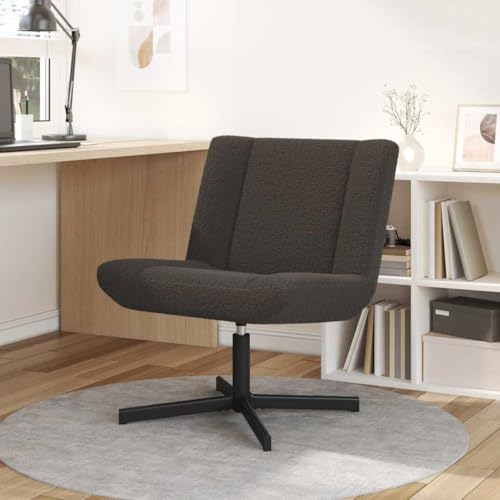 INLIFE Drehstuhl Dunkelgrau 63 x 75 x 76 cm Stoff,Möbel,Stühle,Grau,12.3 KG,42007337 von INLIFE