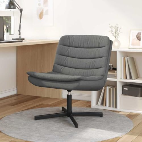 INLIFE Drehstuhl Dunkelgrau 63 x 75 x 76 cm Stoff,Möbel,Stühle,Grau,12.5 KG,42007351 von INLIFE