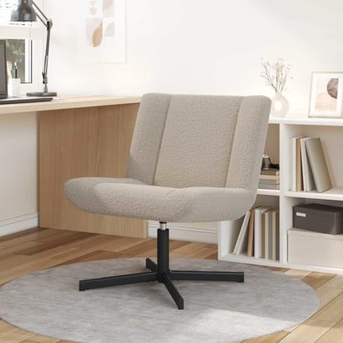 INLIFE Drehstuhl Hellgrau 63 x 75 x 76 cm Stoff,Möbel,Stühle,Hellgrau,12.3 KG,42007334 von INLIFE
