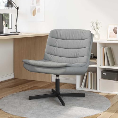 INLIFE Drehstuhl Hellgrau 63 x 75 x 76 cm Stoff,Möbel,Stühle,Hellgrau,12.5 KG,42007350 von INLIFE