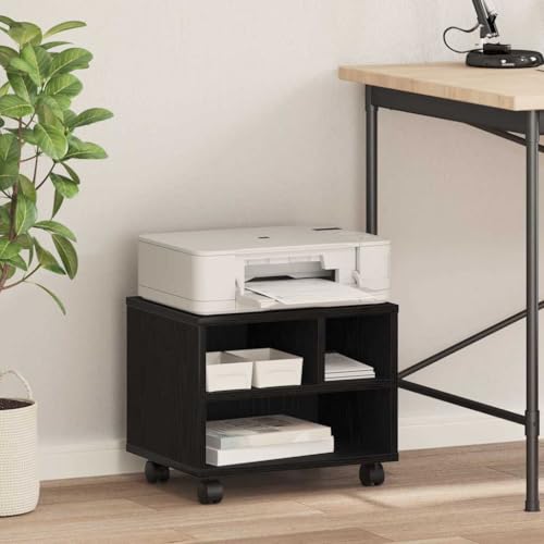 INLIFE Druckerständer Schwarze Eiche 41 x 32 x 33.5 cm Holzwerkstoff,Andere,Elektronik,Drucken, Kopieren, Scannen & Faxen,Zubehör für Drucker, Kopierer & Faxgeräte,Druckertische,Schwarz,8.1 KG,862278 von INLIFE