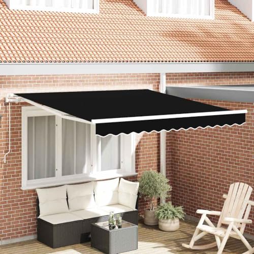 INLIFE Einziehbare Markise 350 x 250 cm Schwarz,Heim & Garten,Rasen & Garten,Garten & Balkon,Markisen,23.77 KG,3330323 INLIFE Einziehbare Markise 350 x 250 cm Schwarz,Heim & Garten,Rasen & Garten,Garten & Balkon,Markisen,23.77 KG,3330323 von INLIFE