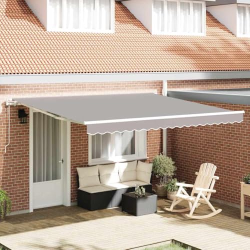 INLIFE Einziehbare Markise 400 × 350 cm Hellgrau,Heim & Garten,Rasen & Garten,Garten & Balkon,Markisen,33.75 KG,3330801 INLIFE Einziehbare Markise 400 × 350 cm Hellgrau,Heim & Garten,Rasen & Garten,Garten & Balkon,Markisen,33.75 KG,3330801 von INLIFE