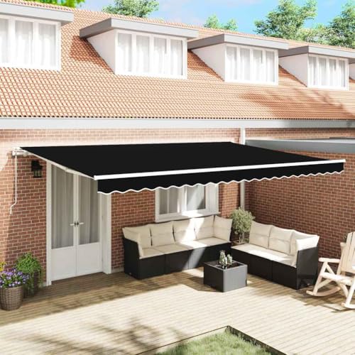 INLIFE Einziehbare Markise 500 × 350 cm Schwarz,Heim & Garten,Rasen & Garten,Garten & Balkon,Markisen,39.72 KG,3331519 INLIFE Einziehbare Markise 500 × 350 cm Schwarz,Heim & Garten,Rasen & Garten,Garten & Balkon,Markisen,39.72 KG,3331519 von INLIFE