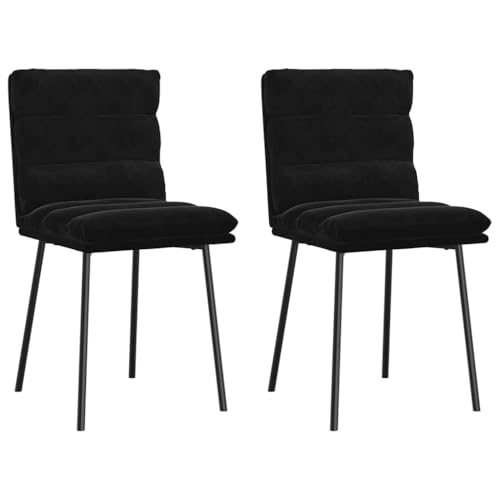 INLIFE Esszimmerstühle 2 STK. Schwarz Samt,Möbel,Stühle,Esszimmerstühle,Schwarz,15.8 KG,4101288 INLIFE Esszimmerstühle 2 STK. Schwarz Samt,Möbel,Stühle,Esszimmerstühle,Schwarz,15.8 KG,4101288 von INLIFE