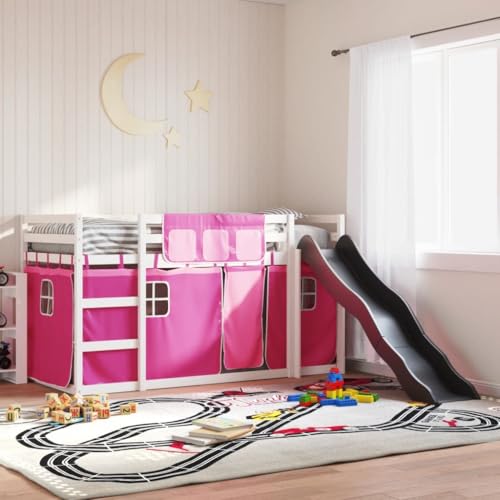 INLIFE Etagenbett mit Rutsche und Gardinen Rosa 80x200 cm,Möbel,Betten & Zubehör,Betten & Bettgestelle,Rosa,41.3 KG,3284121 INLIFE Etagenbett mit Rutsche und Gardinen Rosa 80x200 cm,Möbel,Betten & Zubehör,Betten & Bettgestelle,Rosa,41.3 KG,3284121 von INLIFE