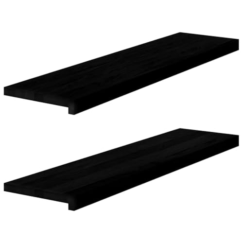 INLIFE Fensterbänke 2 STK. Dunkelbraun 100x25x2 cm Massivholz Eiche,Heimwerkerbedarf,Baumaterialien,Fensterbauteile,Fensterrahmen,Braun,9.4 KG,4009184 von INLIFE