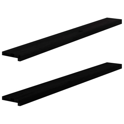 INLIFE Fensterbänke 2 STK. Dunkelbraun 140x15x2 cm Massivholz Eiche,Heimwerkerbedarf,Baumaterialien,Fensterbauteile,Fensterrahmen,Braun,8.3 KG,4009171 von INLIFE