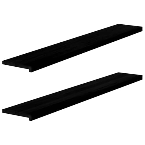 INLIFE Fensterbänke 2 STK. Dunkelbraun 160x30x2 cm Massivholz Eiche,Heimwerkerbedarf,Baumaterialien,Fensterbauteile,Fensterrahmen,Braun,17.05 KG,4009196 von INLIFE