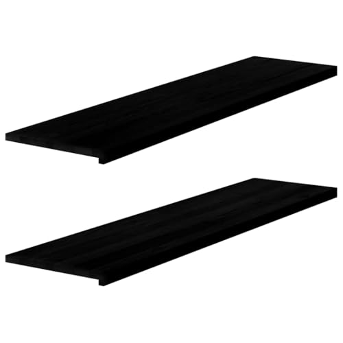 INLIFE Fensterbänke 2 STK. Dunkelbraun 160x40x2 cm Massivholz Eiche,Heimwerkerbedarf,Baumaterialien,Fensterbauteile,Fensterrahmen,Braun,22.8 KG,4009204 von INLIFE