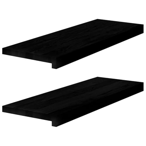 INLIFE Fensterbänke 2 STK. Dunkelbraun 70x30x2 cm Massivholz Eiche,Heimwerkerbedarf,Baumaterialien,Fensterbauteile,Fensterrahmen,Braun,7.55 KG,4009189 von INLIFE