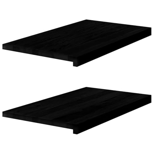 INLIFE Fensterbänke 2 STK. Dunkelbraun 70x40x2 cm Massivholz Eiche,Heimwerkerbedarf,Baumaterialien,Fensterbauteile,Fensterrahmen,Braun,10 KG,4009197 von INLIFE